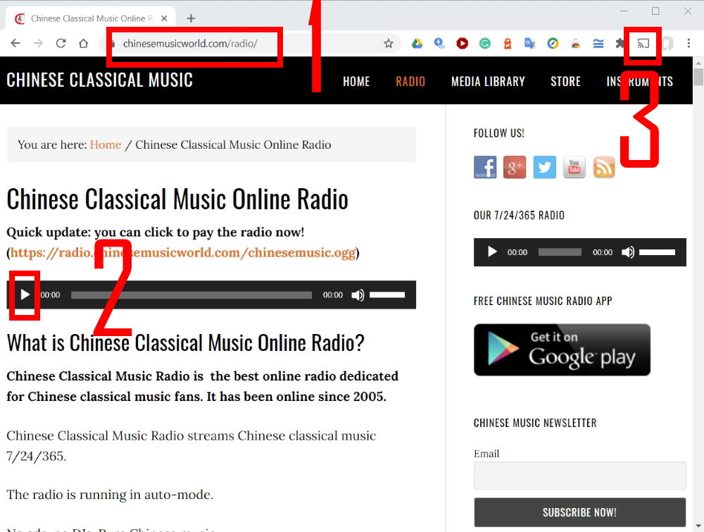 Method 1: Cast through Chrome browser on your PC/laptop or Chromebook